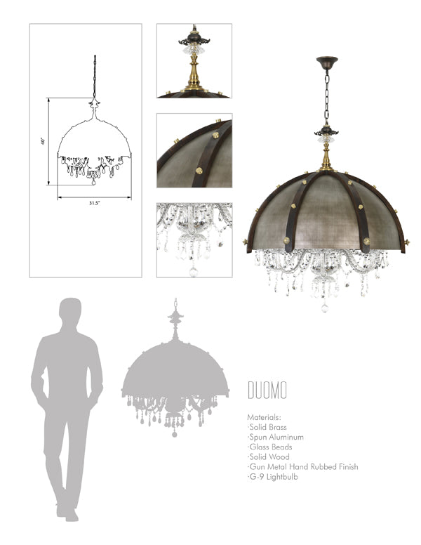 Duomo Outdoor Chandelier